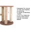 Pet Adobe Pet Adobe Cat Scratching Post- Play Area with 3 Poles, Perch and Toys- 19.25 inch Tall 835979GCZ - alternate 2